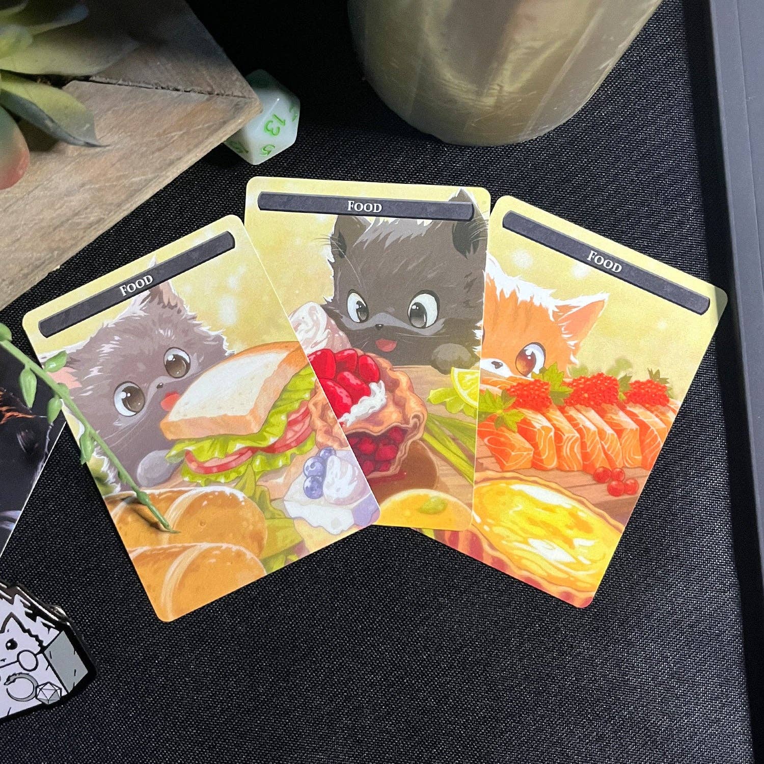 Caverns & Calicos Squirrel & Food Token Set