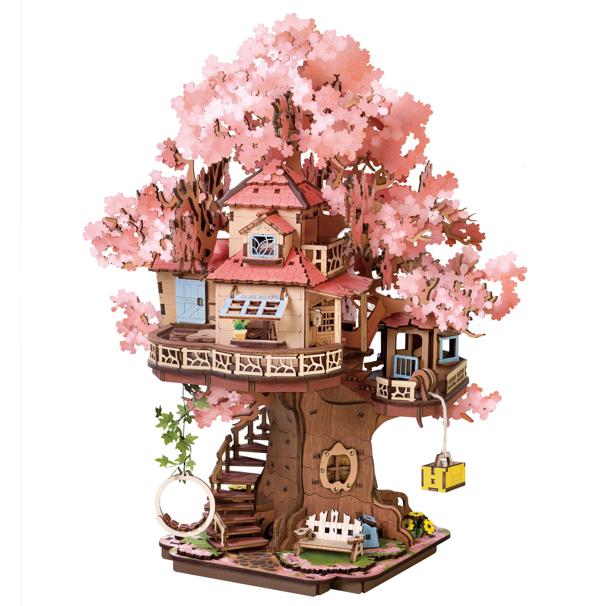 TGS04 Sakura Tree House Rolife Wooden Puzzle DIY Craft Kit