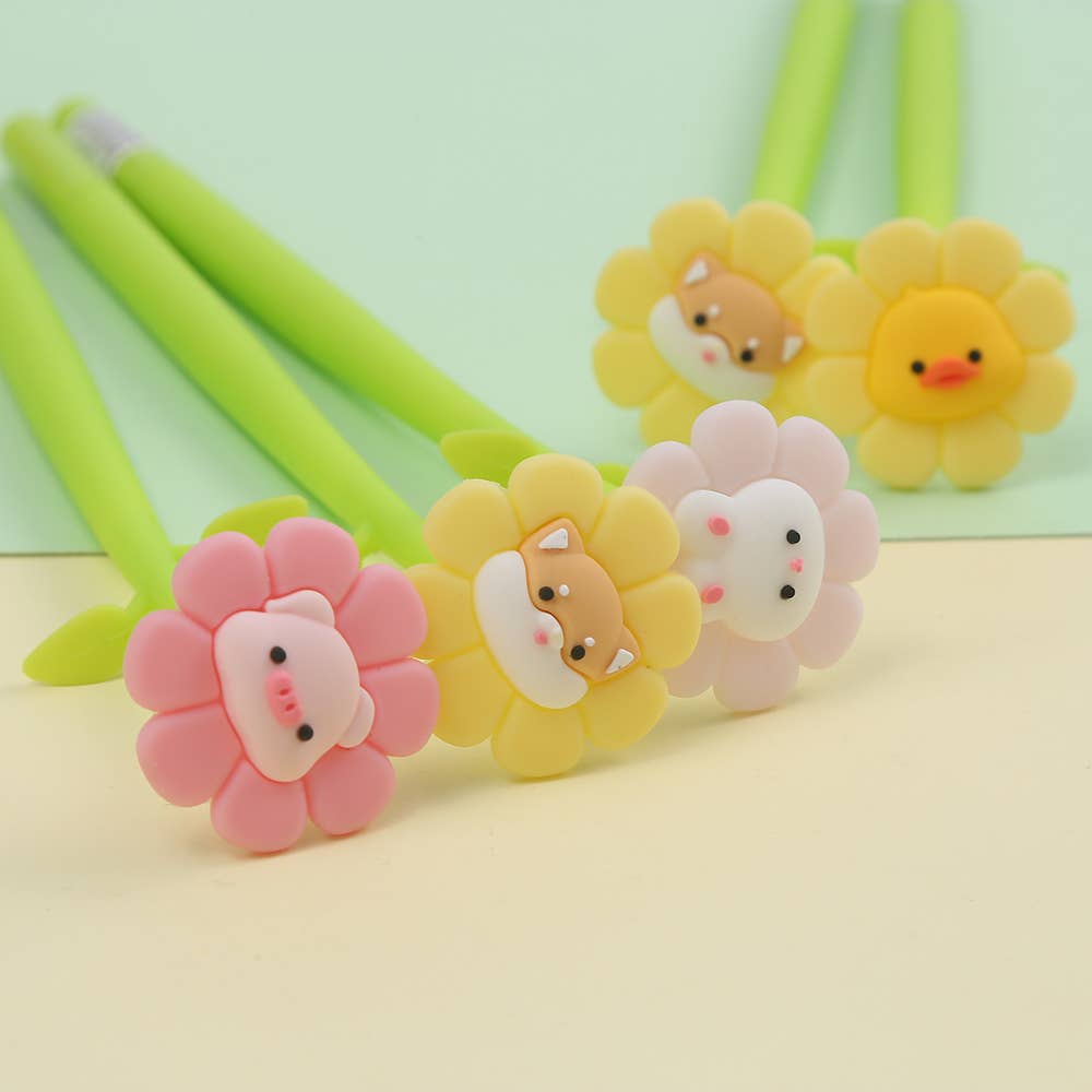 FLOWERING ANIMALS GEL PEN