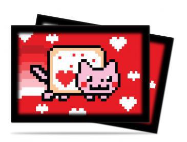 Ultra PRO: Valentine Nyan Cat Sleeves (62mm x 89mm SMALL)