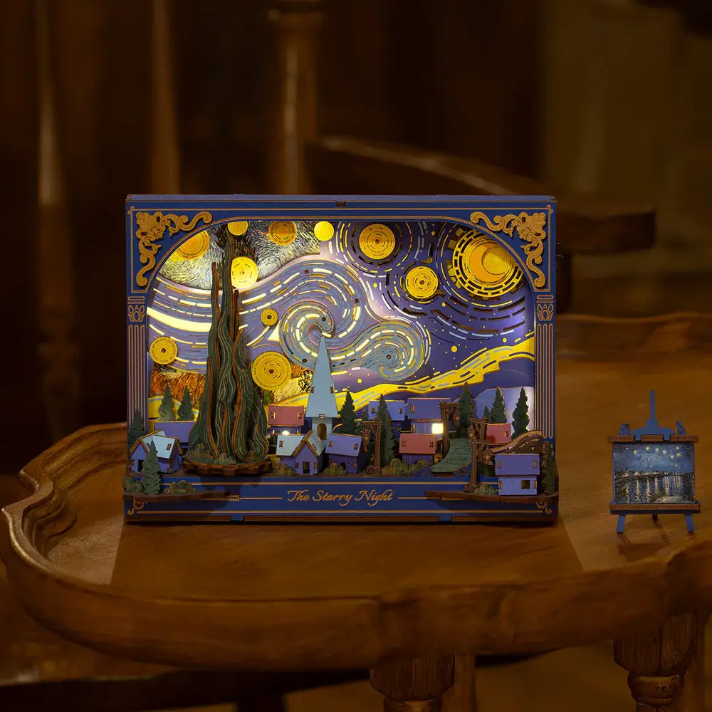 TH003 Rowood The Starry Night Wall Art 3D Wooden Puzzle