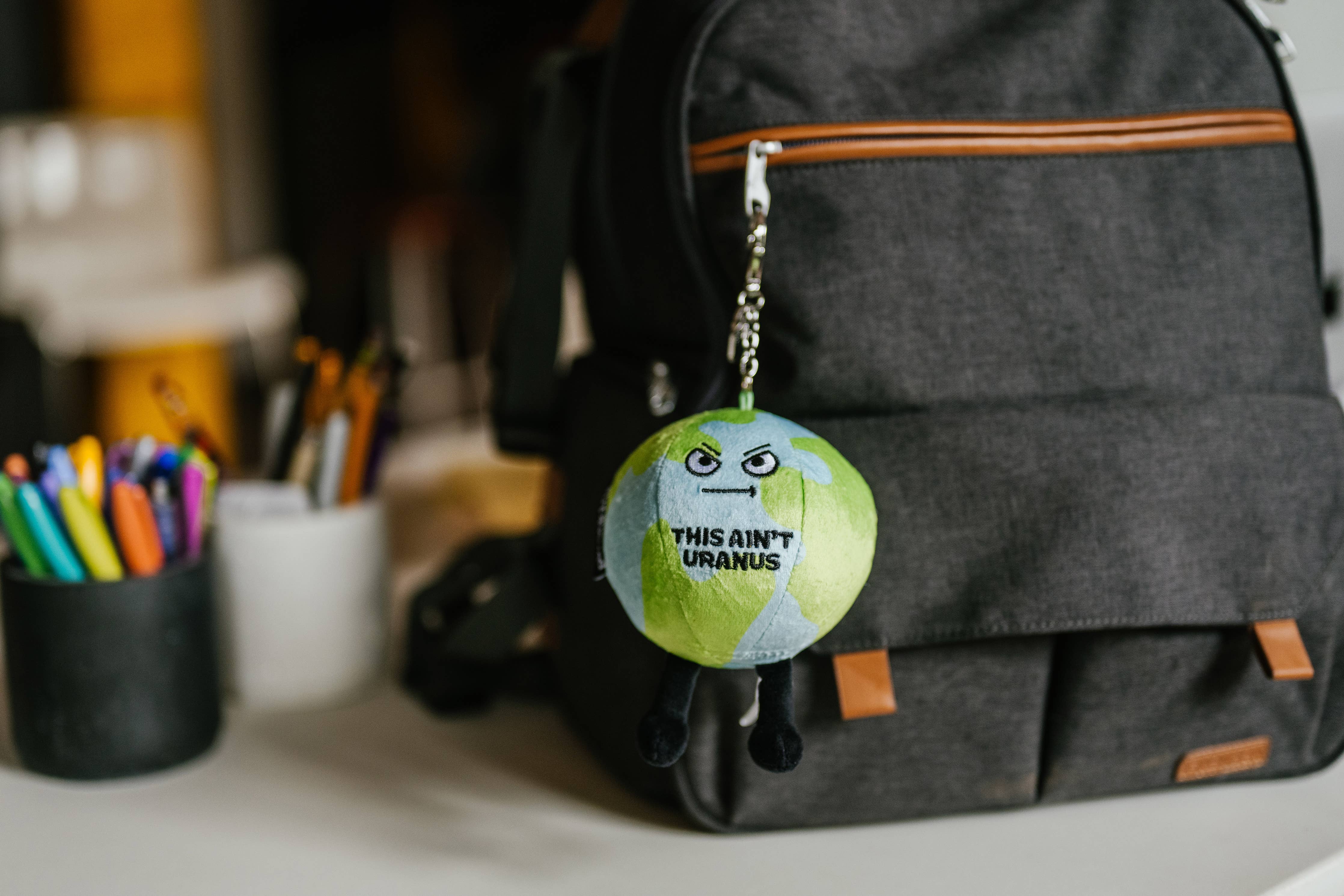 Earth Plush Bag Charm This Ain'T Uranus Soft Toy Funny