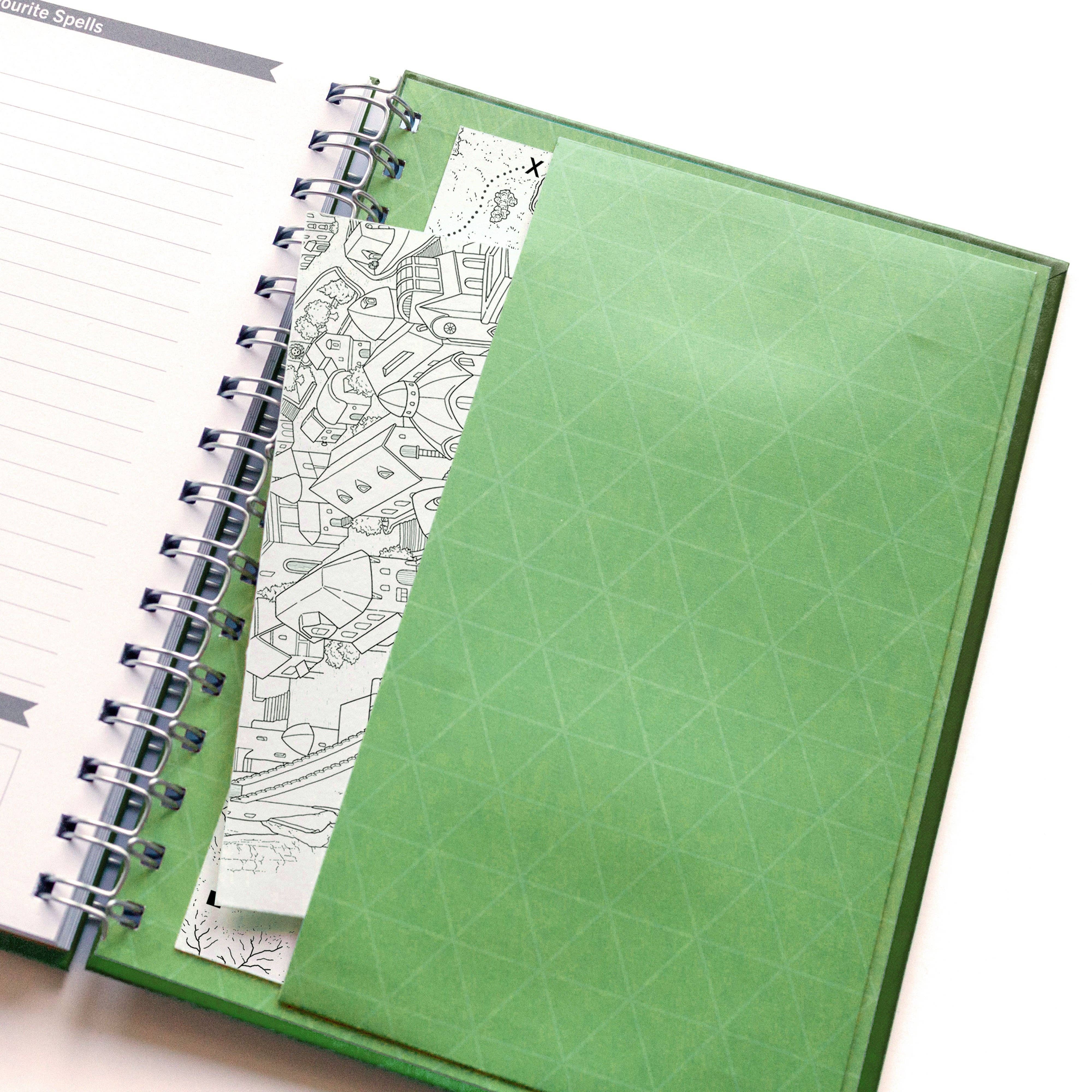 D&D Character Quest Notebook - Wild Green
