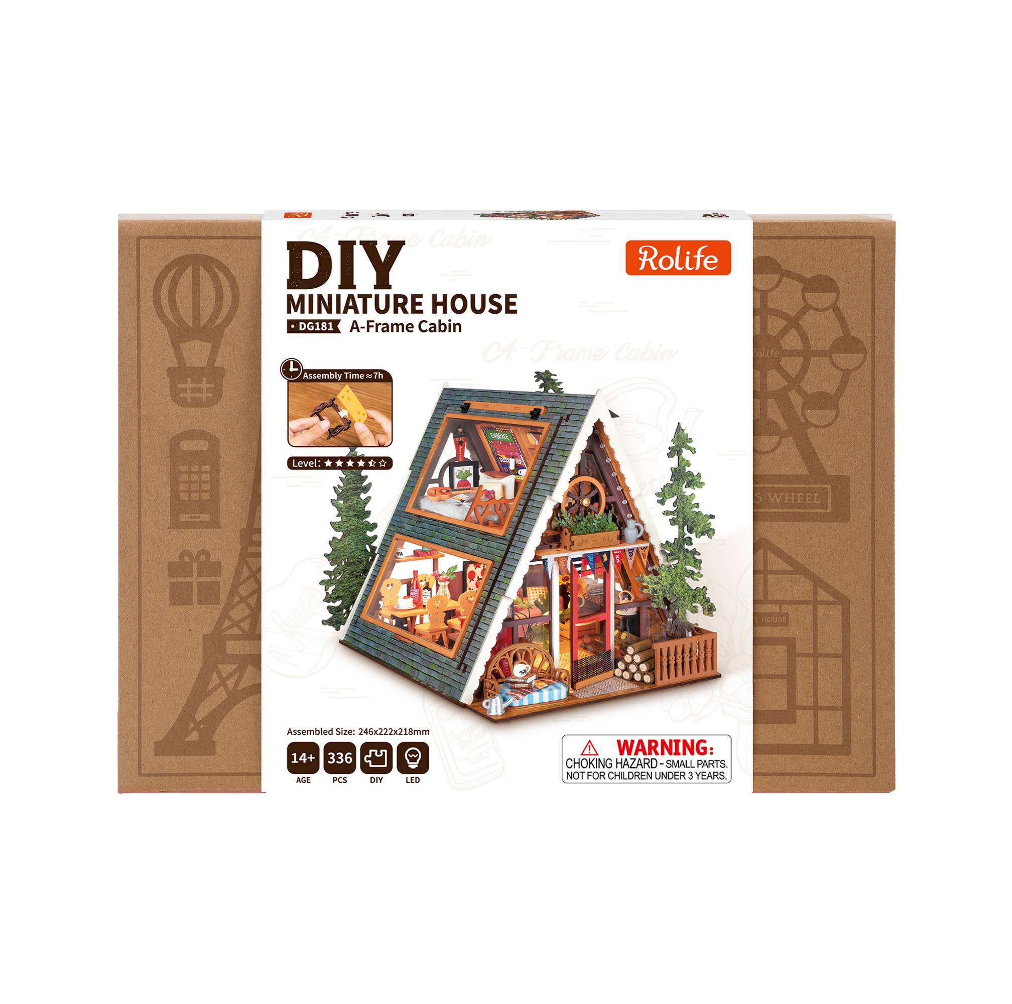 Rolife: A-Frame Cabin DIY Miniature House DG181