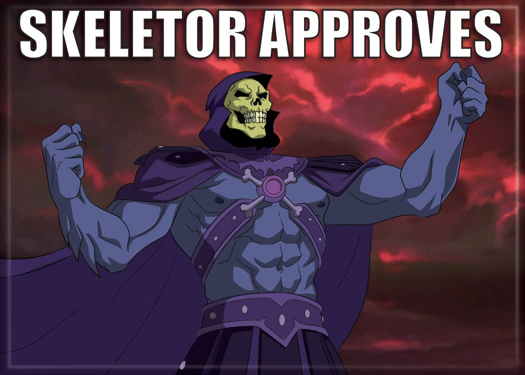 Masters of the Universe Skeletor Approves Magnet