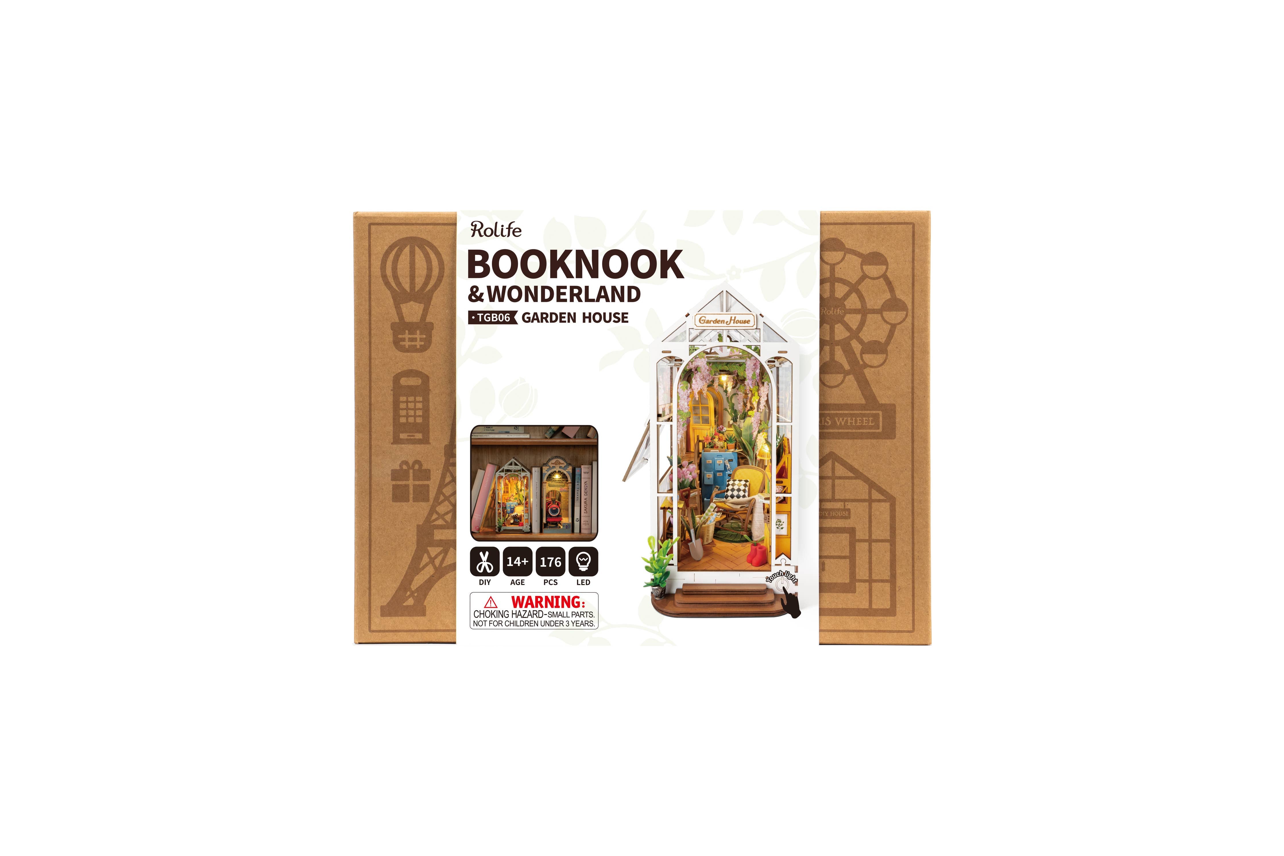 Garden House Rolife Book Nook Kit DIY Miniature