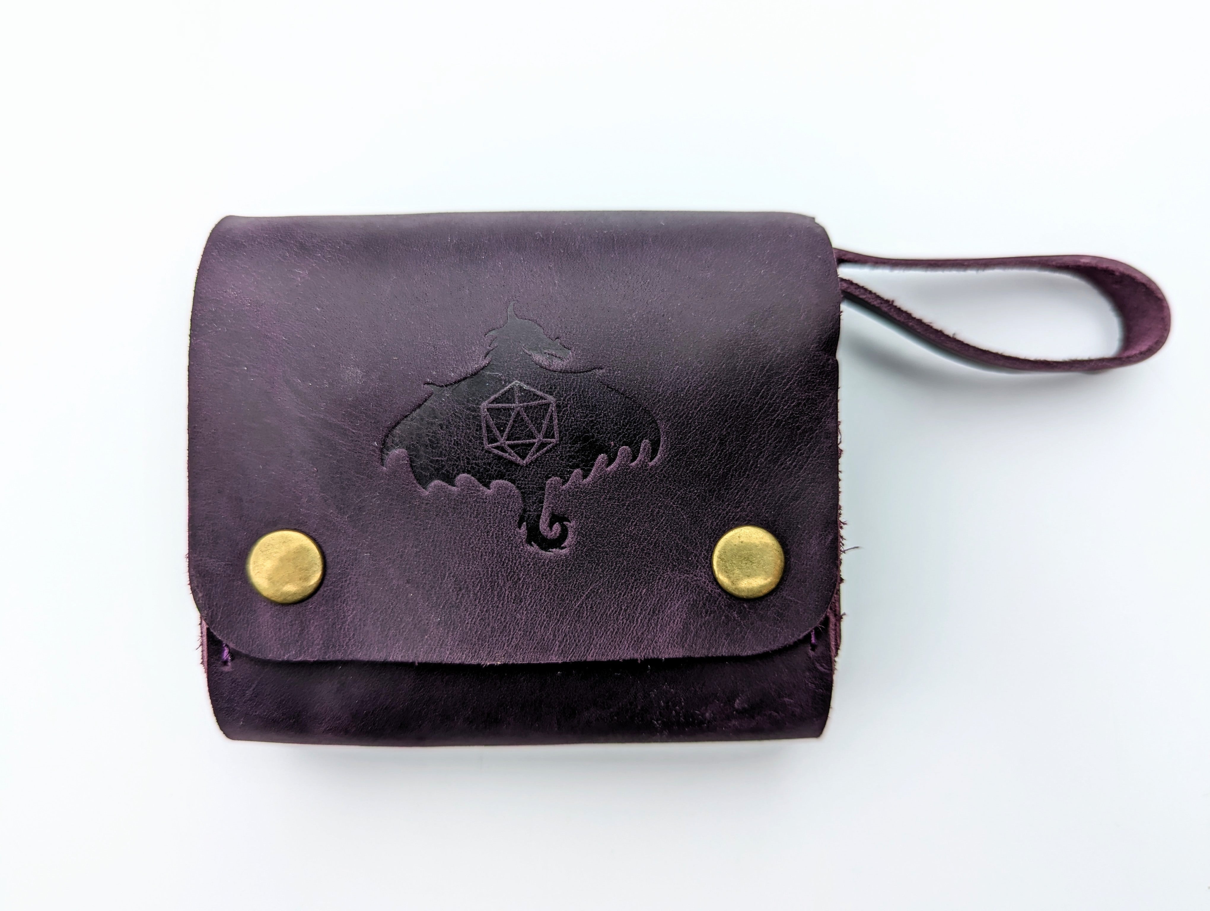 Genuine Leather Dice Pouch for Mini Dice (Small) - Emberglow Gaming