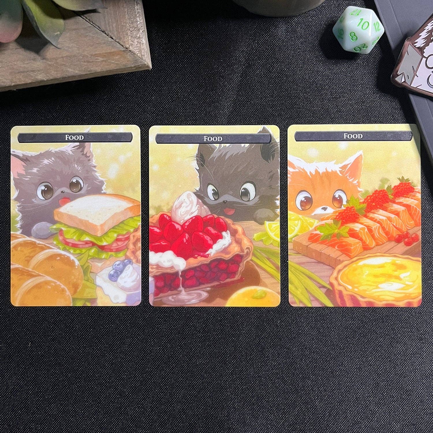 Caverns & Calicos Squirrel & Food Token Set