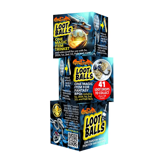 Stat Trackers: Loot Balls D&D / Fantasy RPG accessory