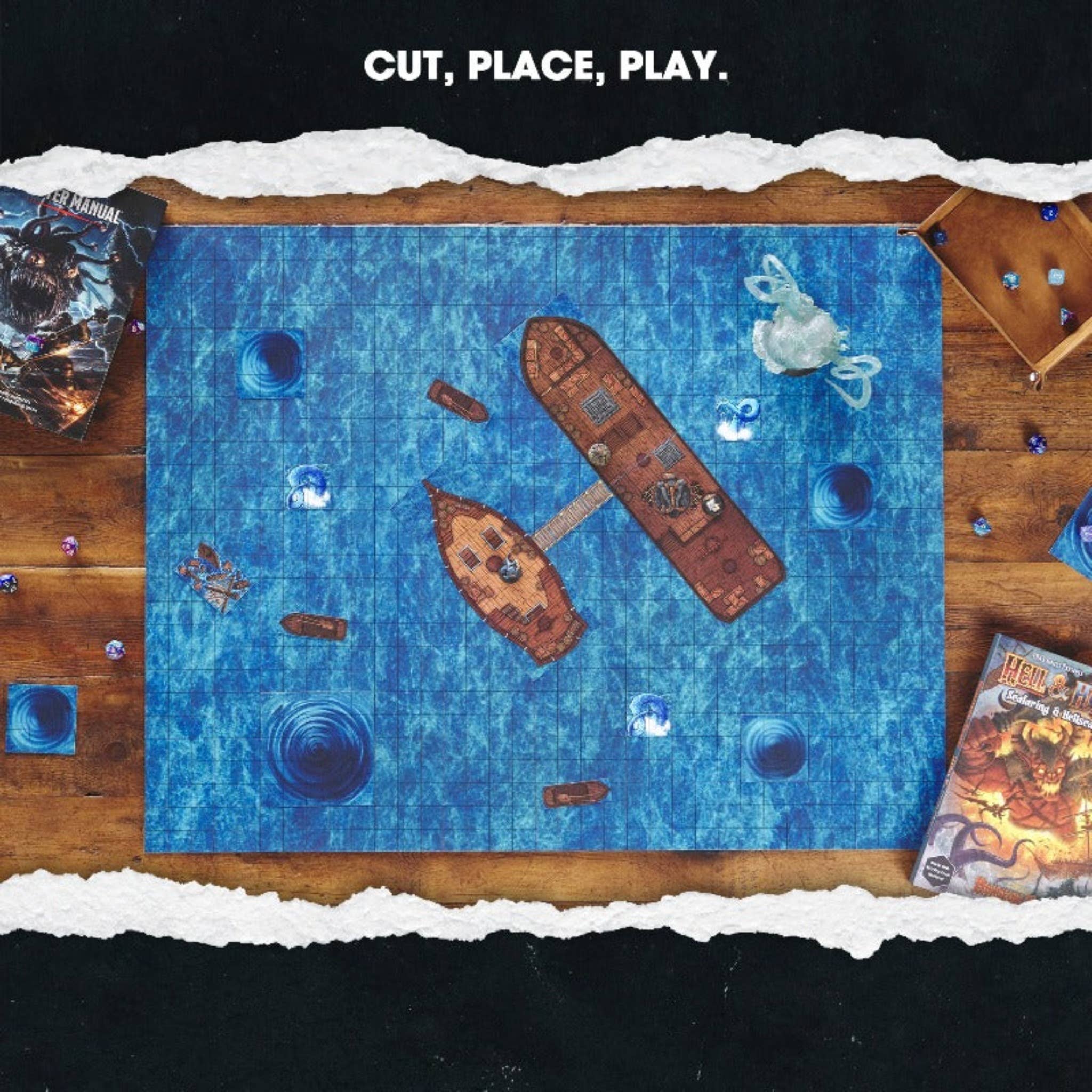 Dungeon Craft - Terreno 2D del libro Hell & High Water para DnD