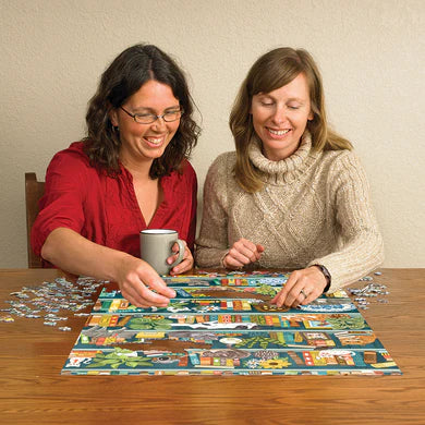 Puzzle: The Purrfect Bookshelf (1000 pcs.)