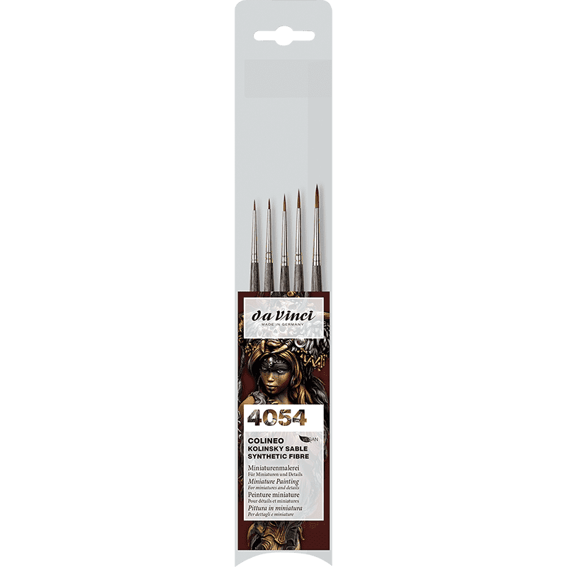 Da Vinci: COLINEO Paint Brush Set - Series 4054 - Details and Miniatures