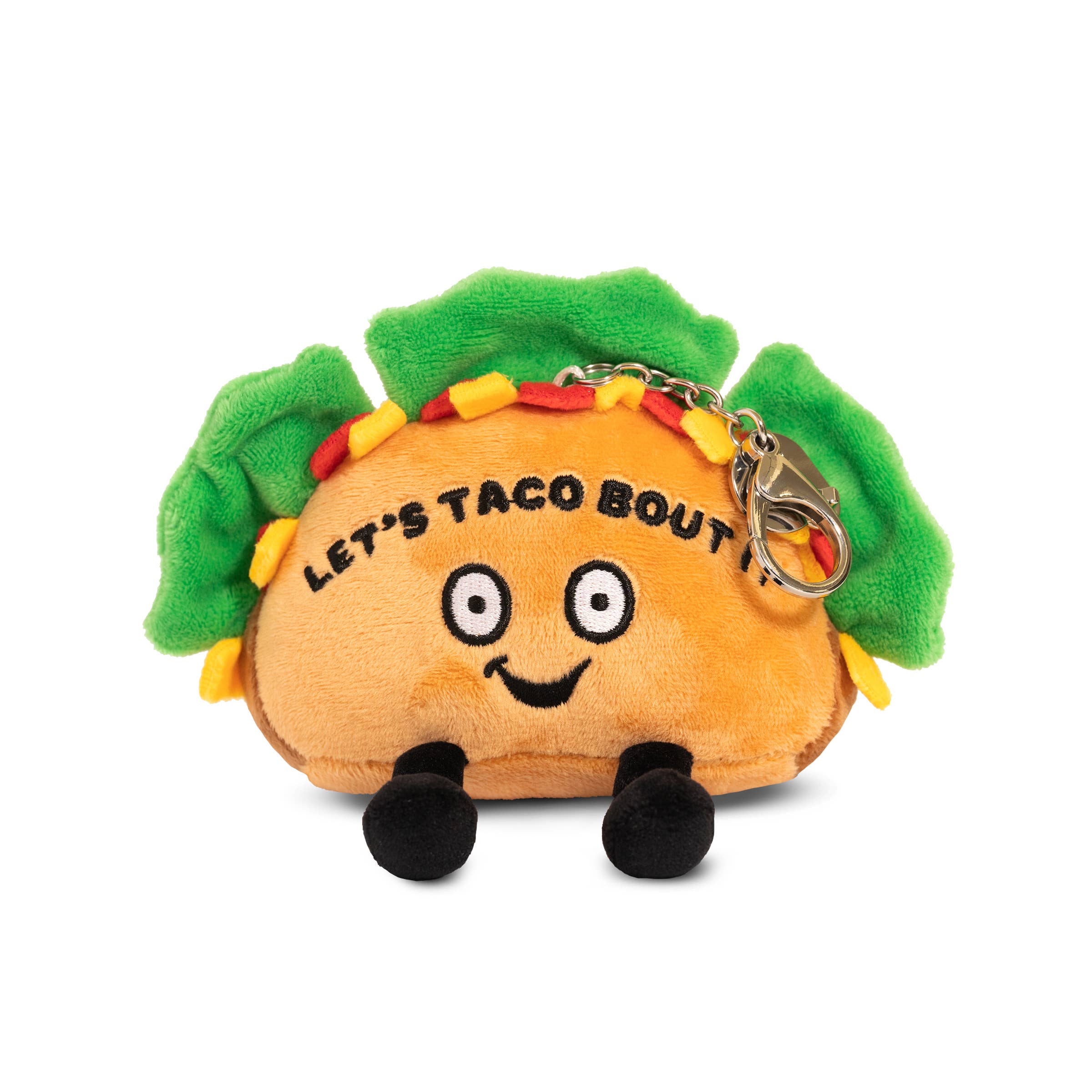 Taco Plush Bag Charm Soft Cuddly Toy Funny Cute Gift Animal