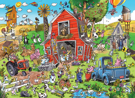 Puzzle: Farmyard Folly (Family Sized for All Ages)