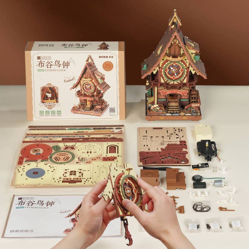LC901C ROKR Cuckoo Clock Mechanical 3D Wooden Puzzles