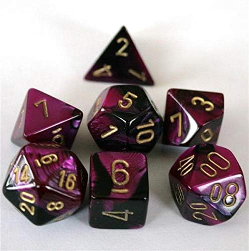 Dice: Chessex Gemini Black-Purple/gold