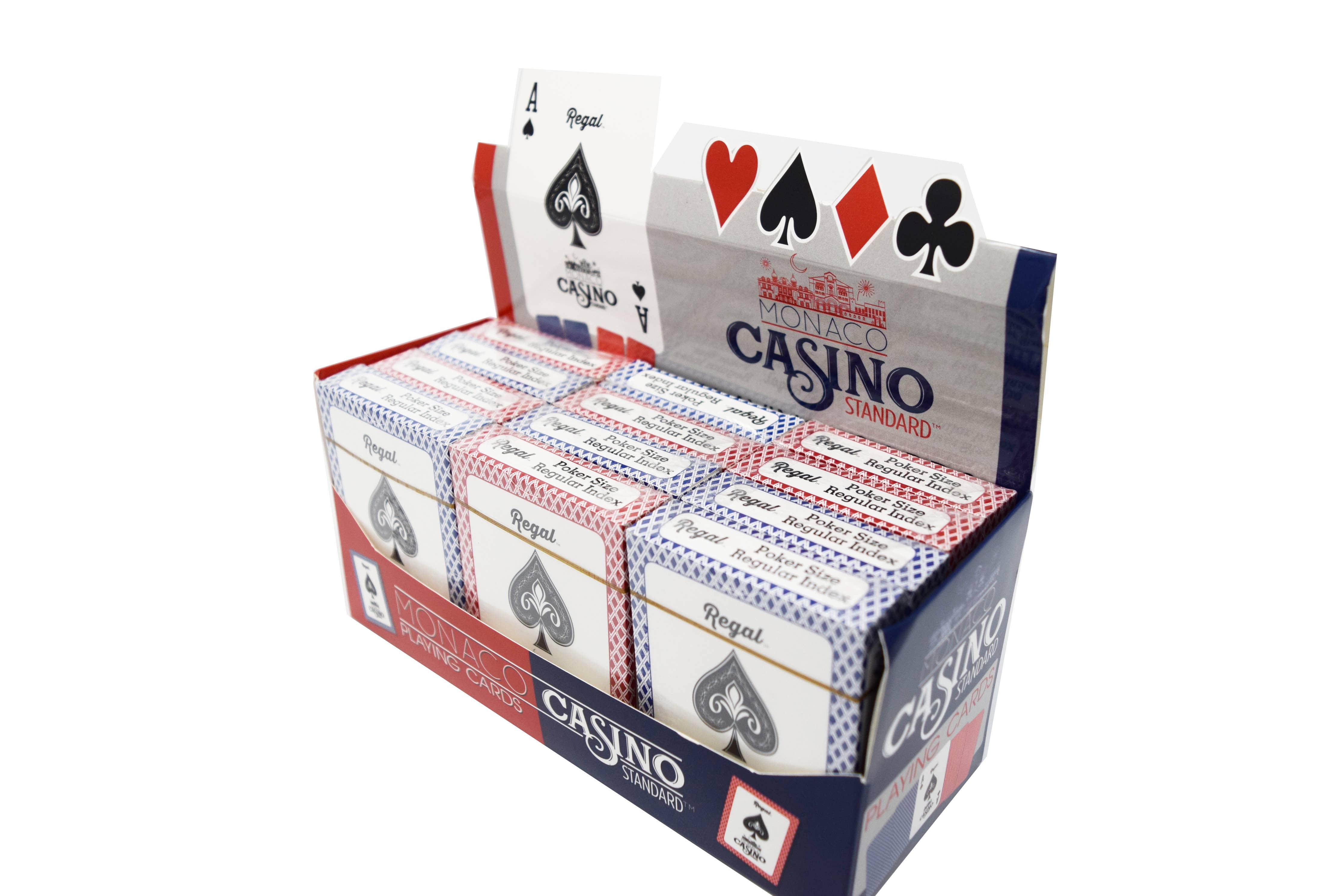 Casino Standard Playing Cards PDQ of 12