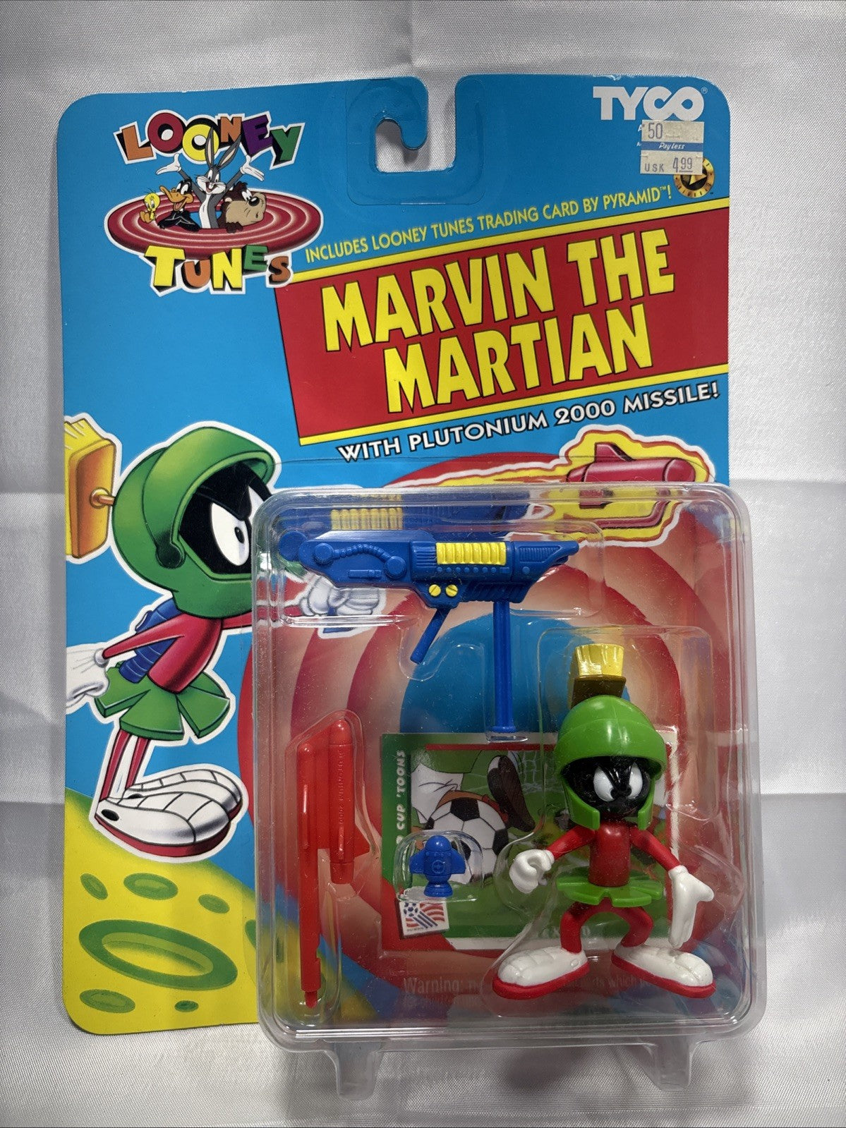 1993 Looney Tunes 3.25" Marvin The Martian Action Figure with Card JJ0210JW0