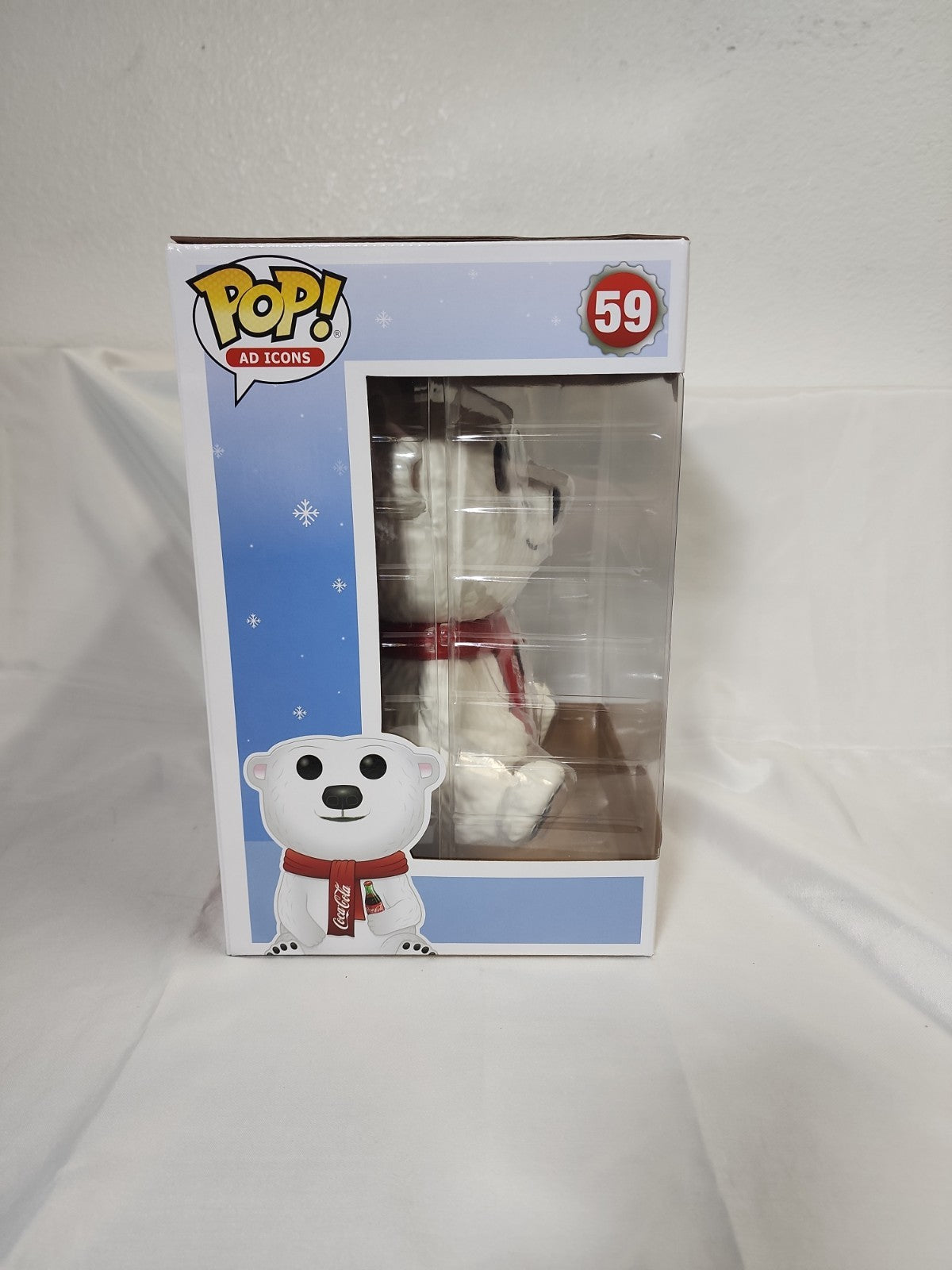 FUNKO POP! COCA COLA POLAR BEAR #59 Jumbo 10" Vinyl in Box Coke, B-303