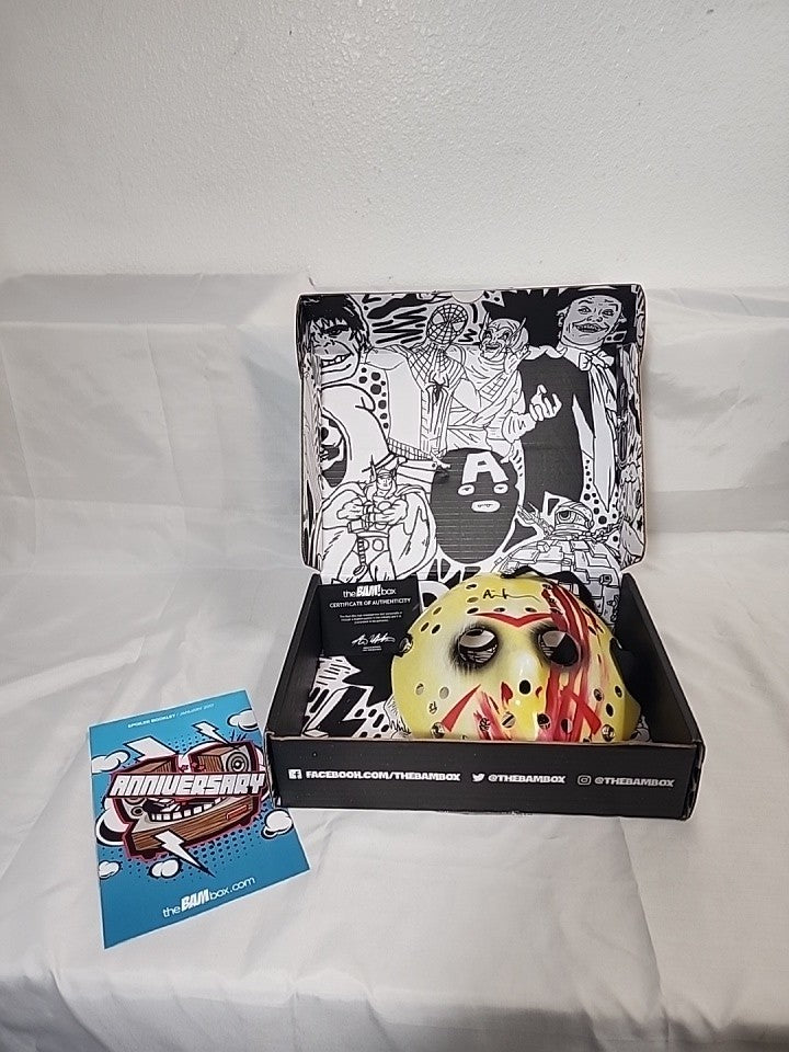 BAM! Anniversary Signed Adam McArthur Jason Voorhees Mask,JJ- B-301