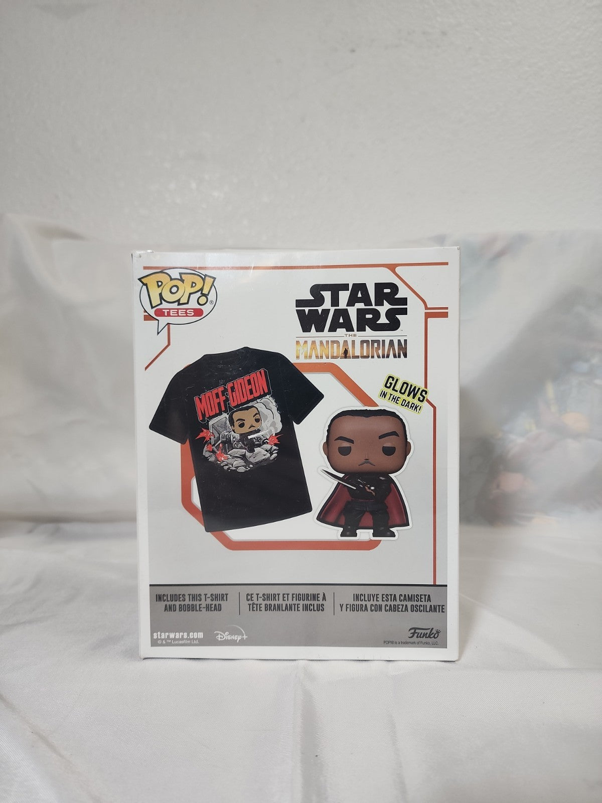 Funko Pop Star Wars Moff Gideon GITD Bobble-Head Figure & 2XL T-Shirt,JJ-B-322