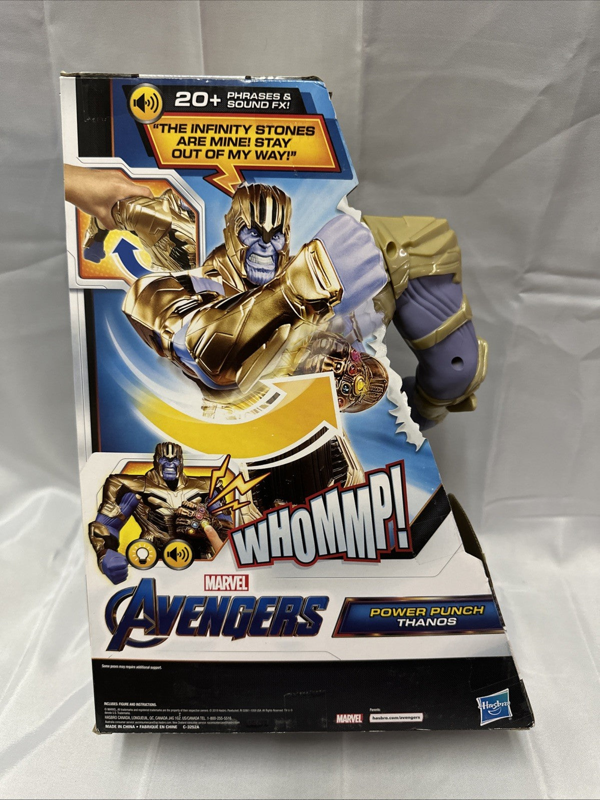 thanos marvels power punch avengers 20 phrases and sound fx PW0130WH1
