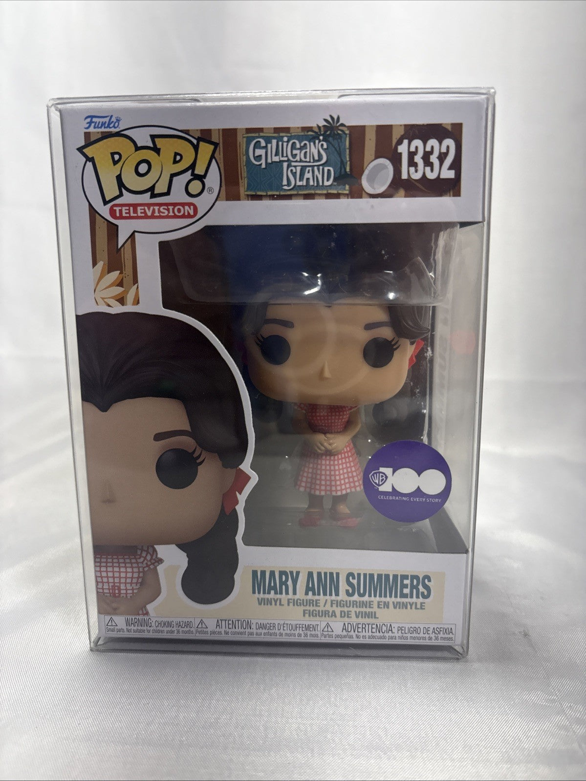 Funko Pop Mary Ann Summers 1332 Gilligan's Island TV WB Exclusive JJ0230JW0