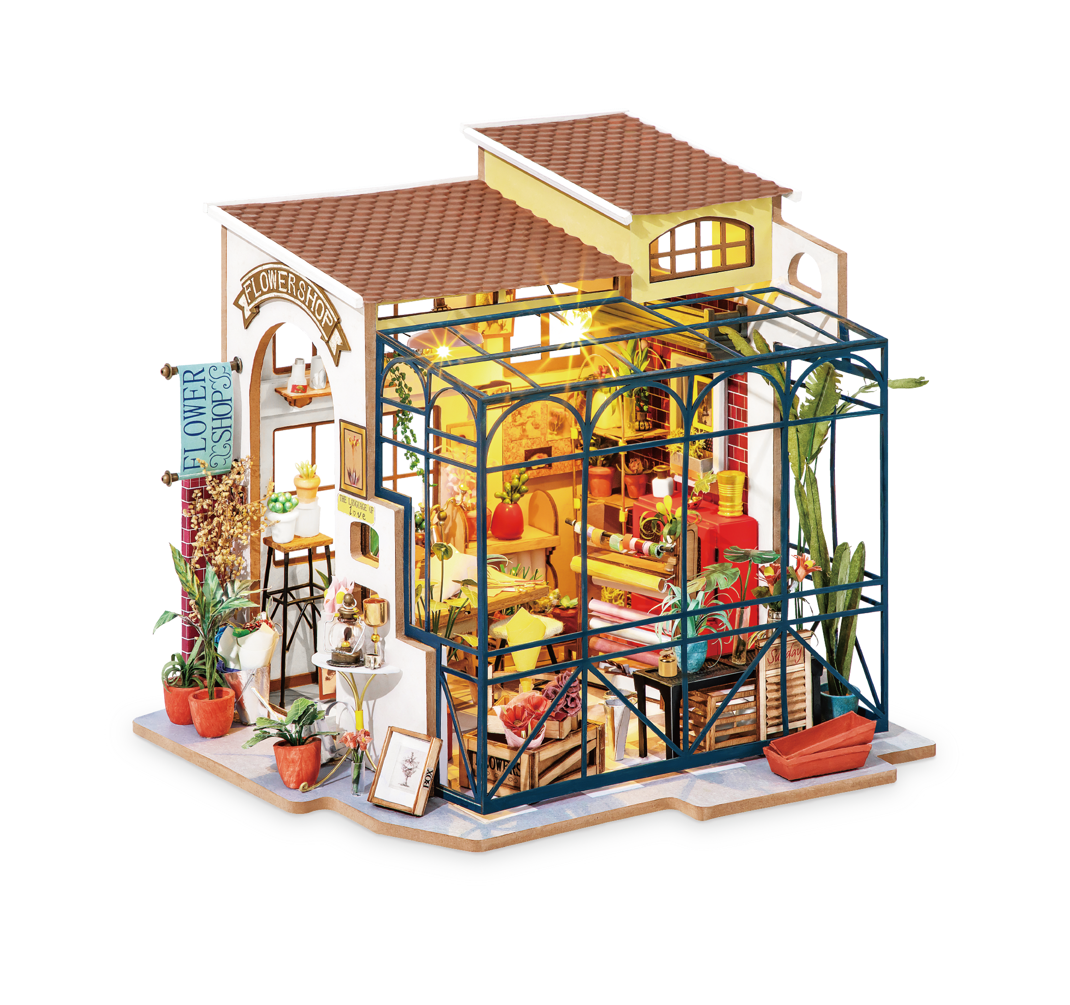 Rolife Emily’s Flower Shop DG145 DIY Flowerist House Puzzle