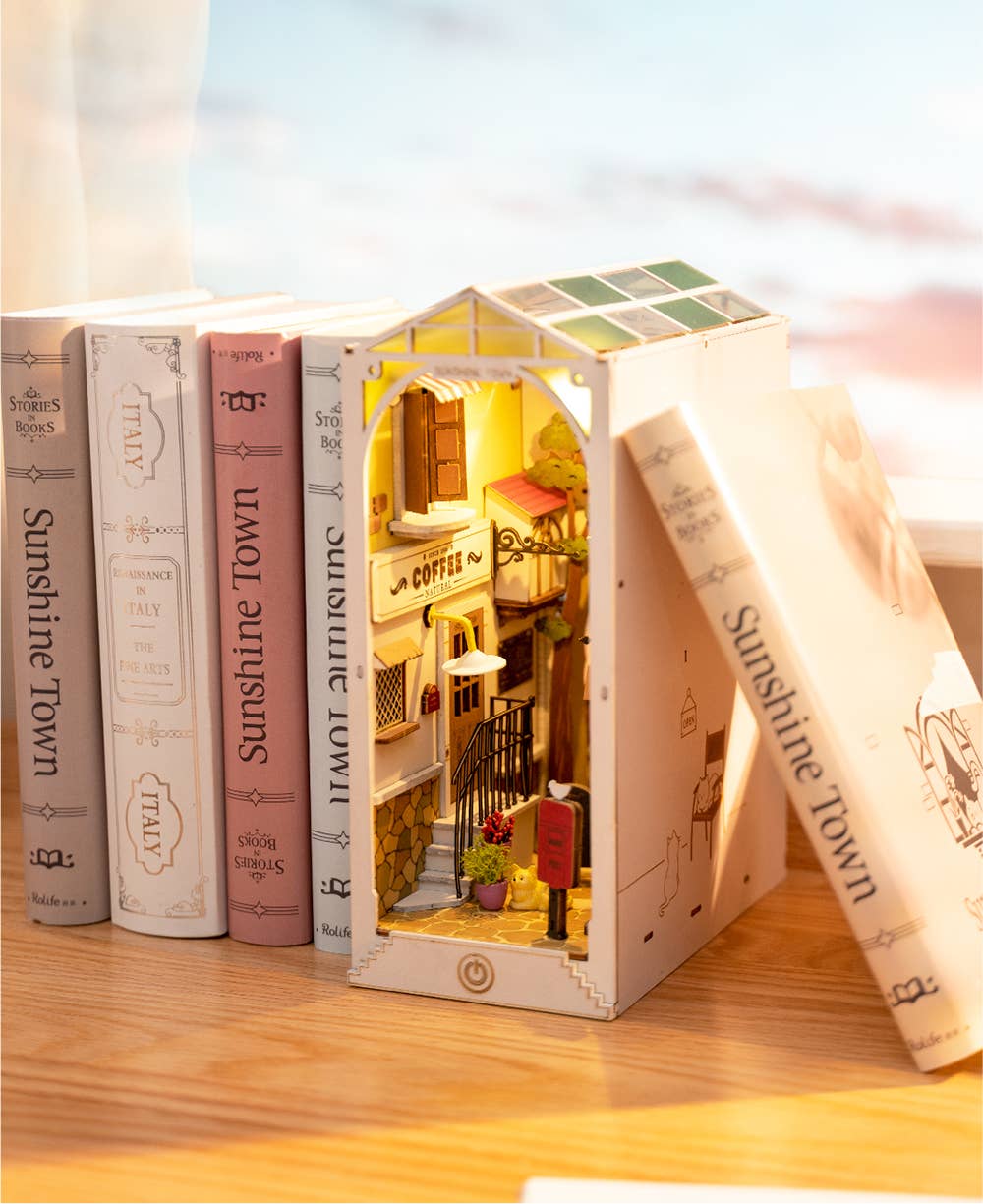 Robotime DIY House Sunshine Town Book Nook TGB02