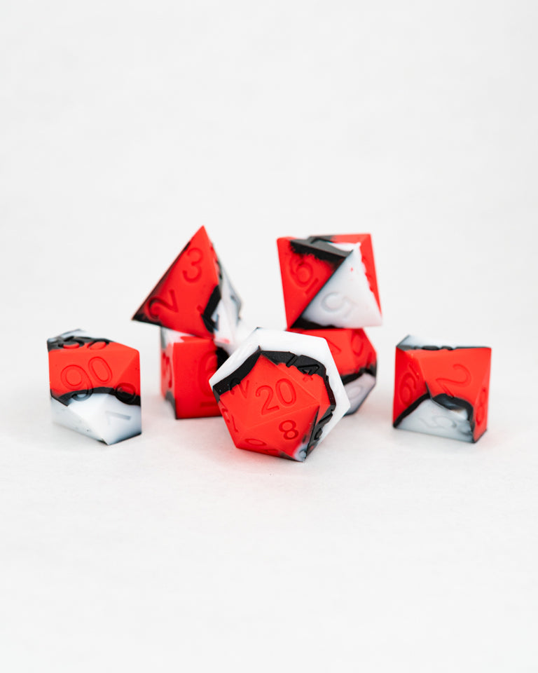 Incredible | 7 Piece Soft Silicone Dice Set - Emberglow Gaming