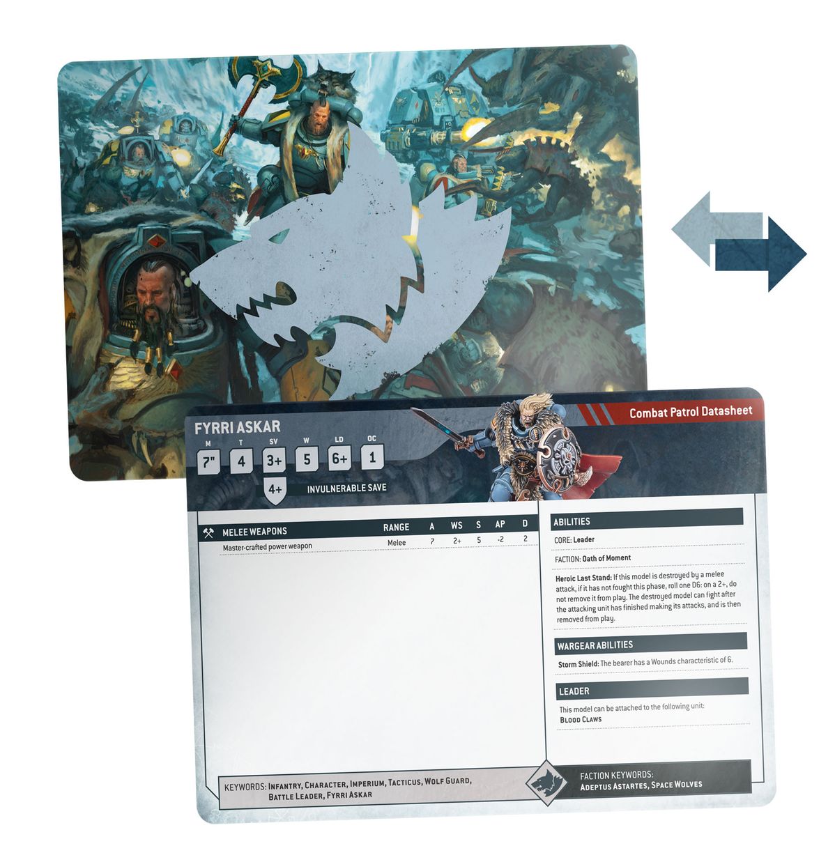 Warhammer 40000 Space Wolves Datasheet Cards