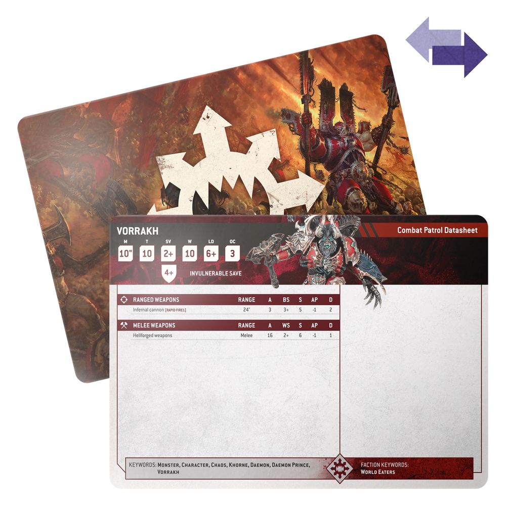 Warhammer 40k: Datasheet Cards: World Eaters
