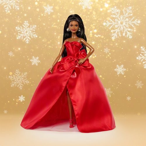Barbie 2026 Holiday Barbie Doll with Dark Brown Hair