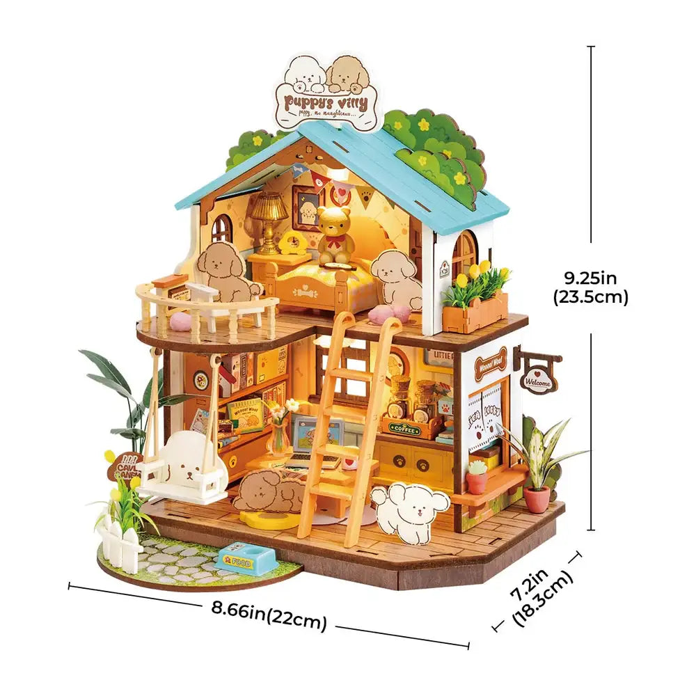 Rolife: Puppy's Cozy Villa DIY kit Miniature House Puzzles DG169
