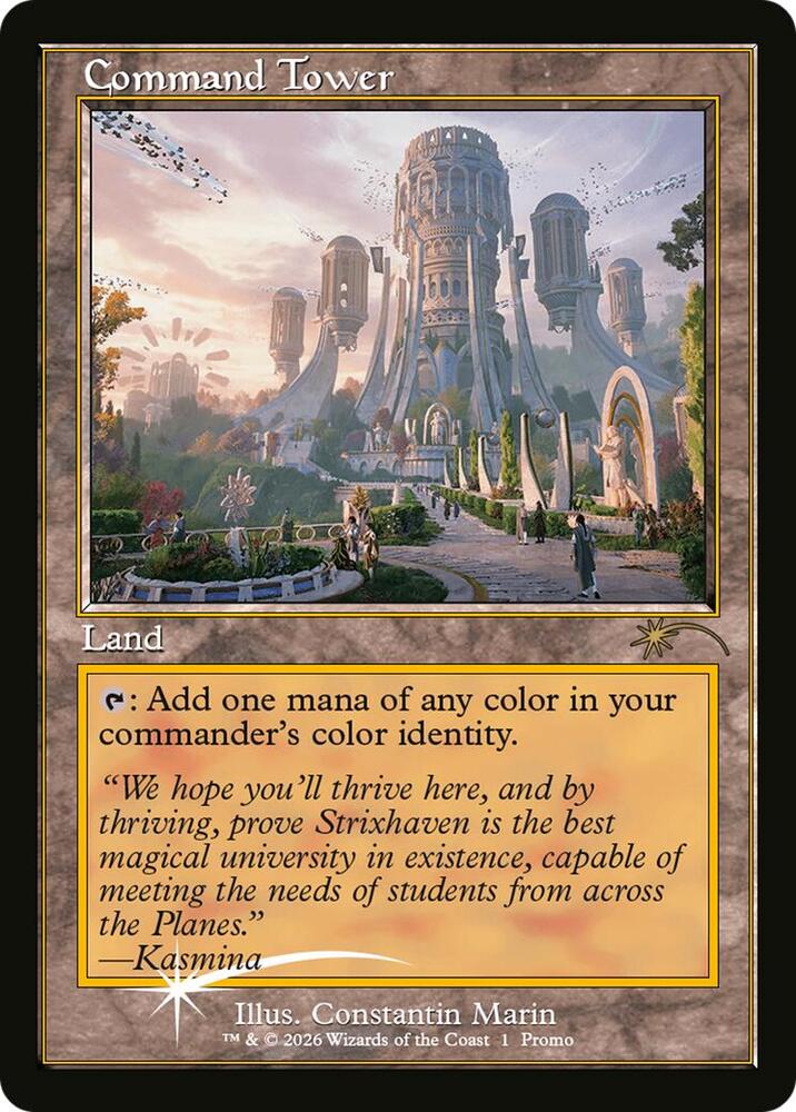 Magic the Gathering: Strixhaven - Omens of Chaos (with exclusive command tower promo)