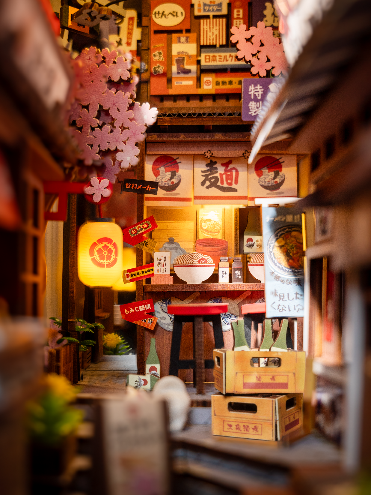 Rolife Sakura Wine Alley DIY BooK&Nook