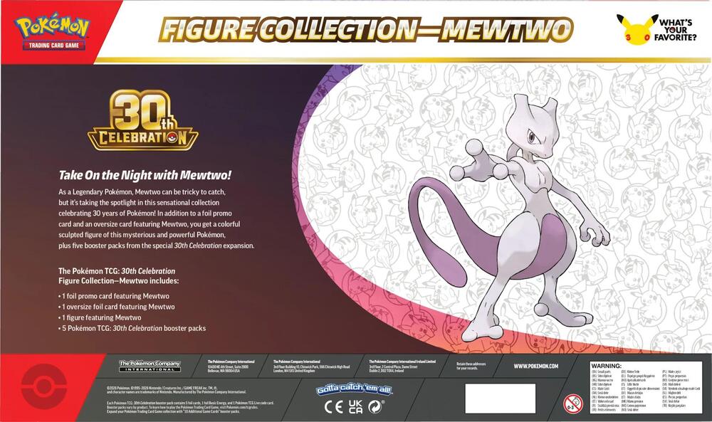 Pokemon TCG: 30TH Celebration Figure Collection : Mewtwo