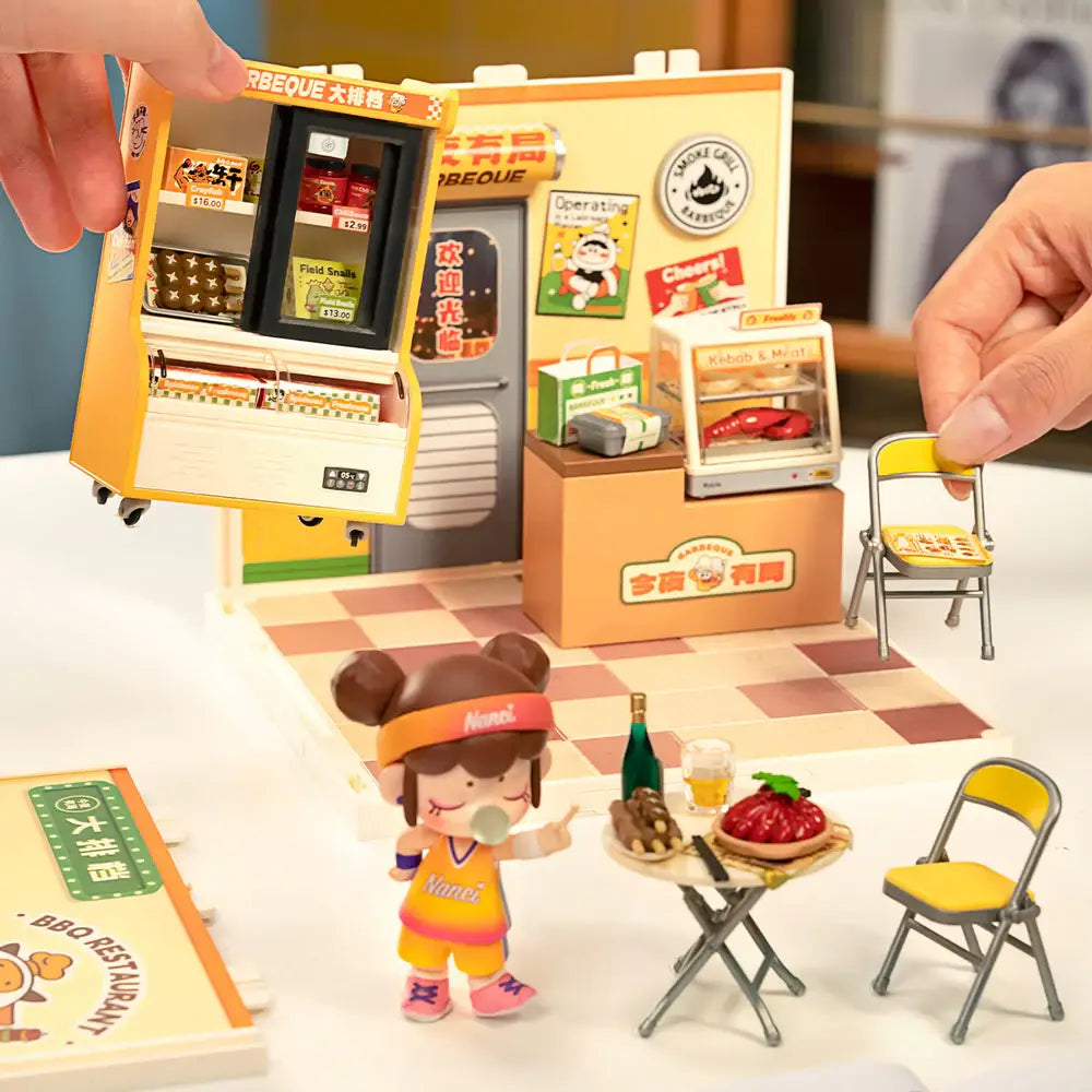 DW022 Rolife Night Out Food Stall DIY Miniature House