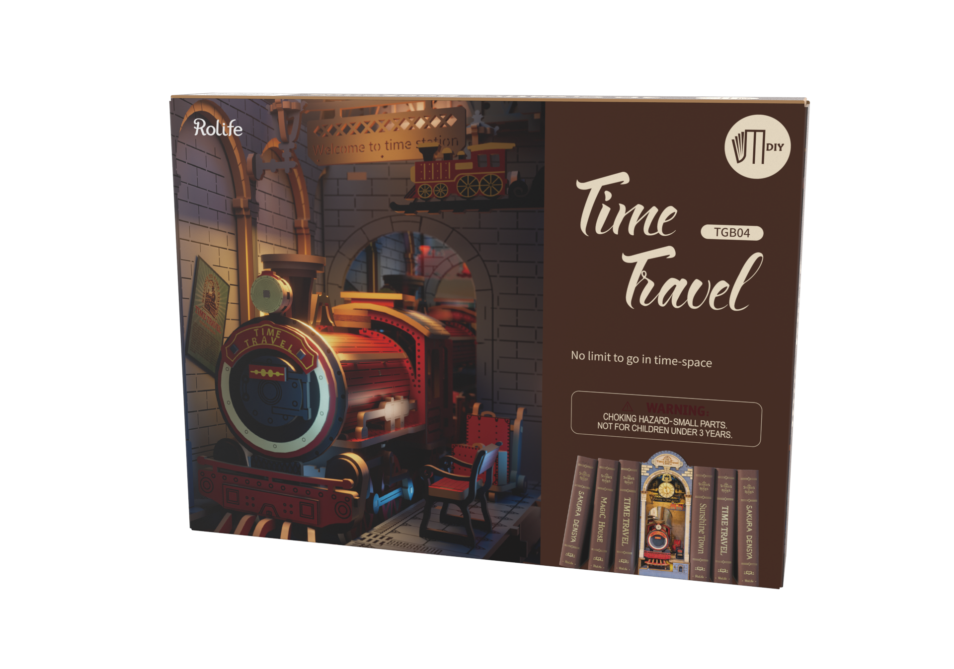 TGB04 Rolife Time Travel DIY Book Nook Shelf Insert