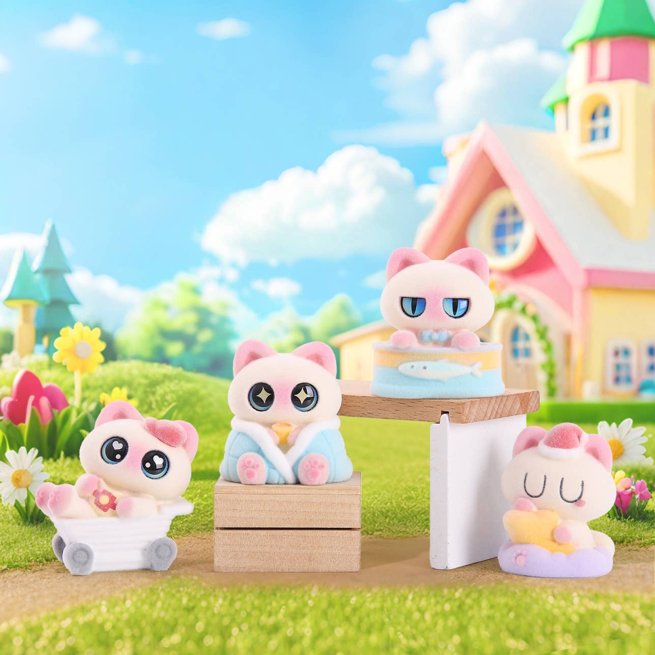 Siamese Big Eye Cat Blind Box-12