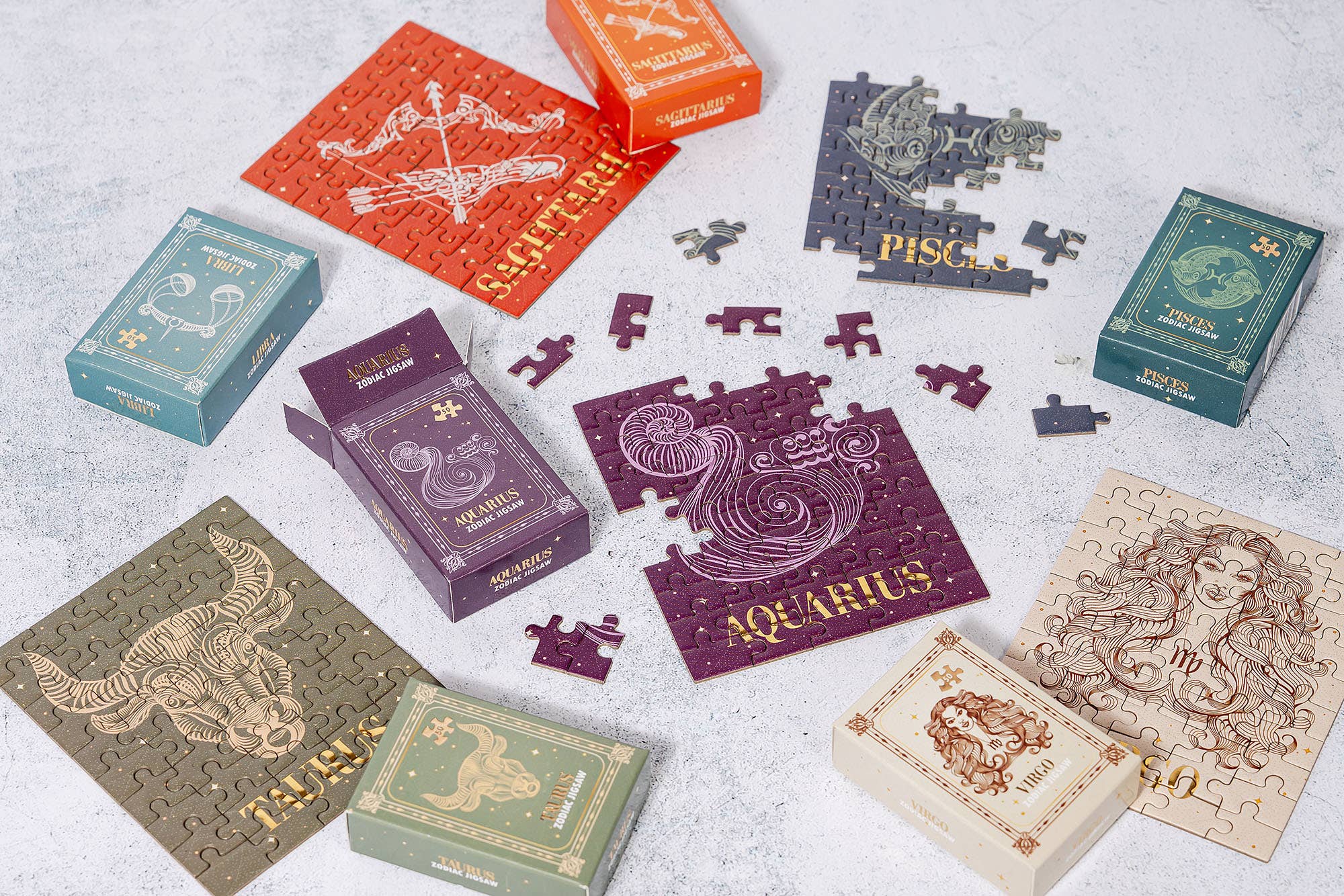 Zodiac Signs 50pc Jigsaws in Mixed CDU (D.48)