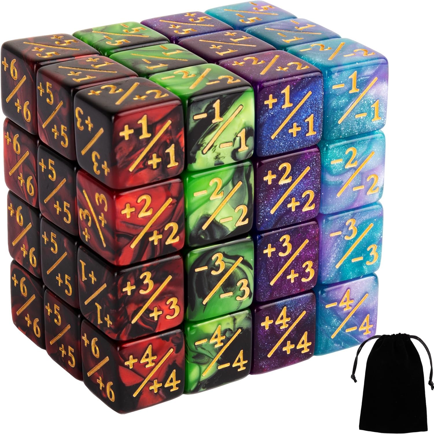 +1/+1 Magic The Gathering counter dice 24 ct