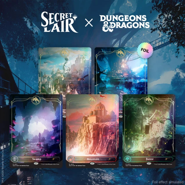 Magic the Gathering: Secret Lair Drop Series - Lands of the Forgotten Realms - FOIL