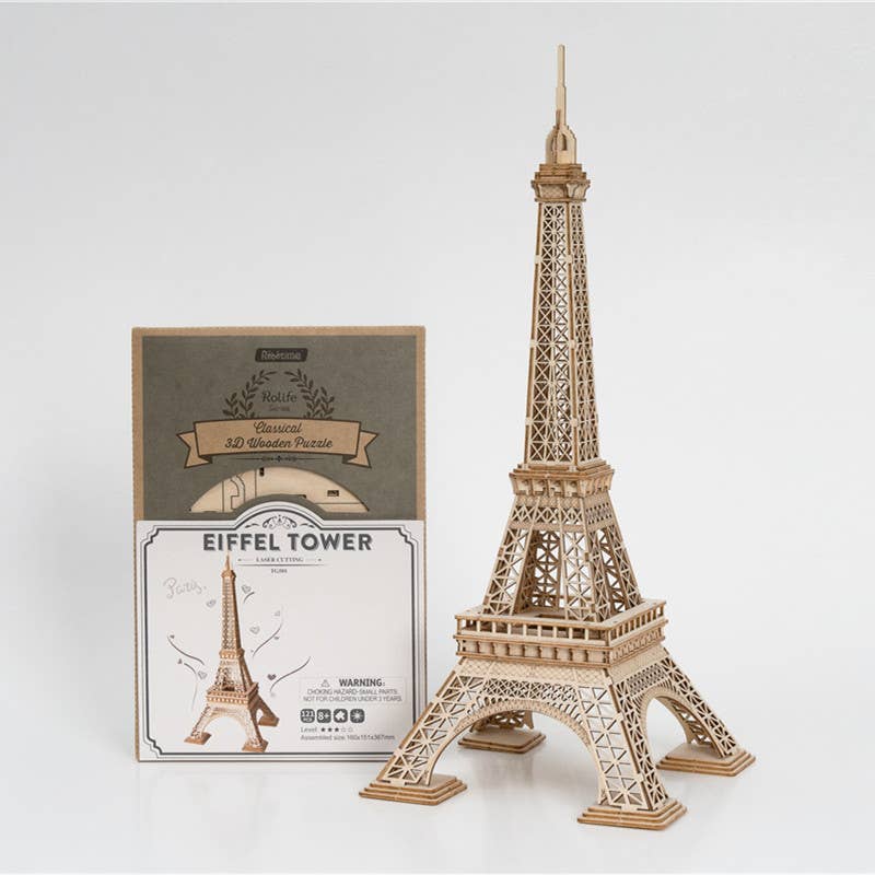 TG501 Rolife Eiffel Tower 3D Wooden Puzzle