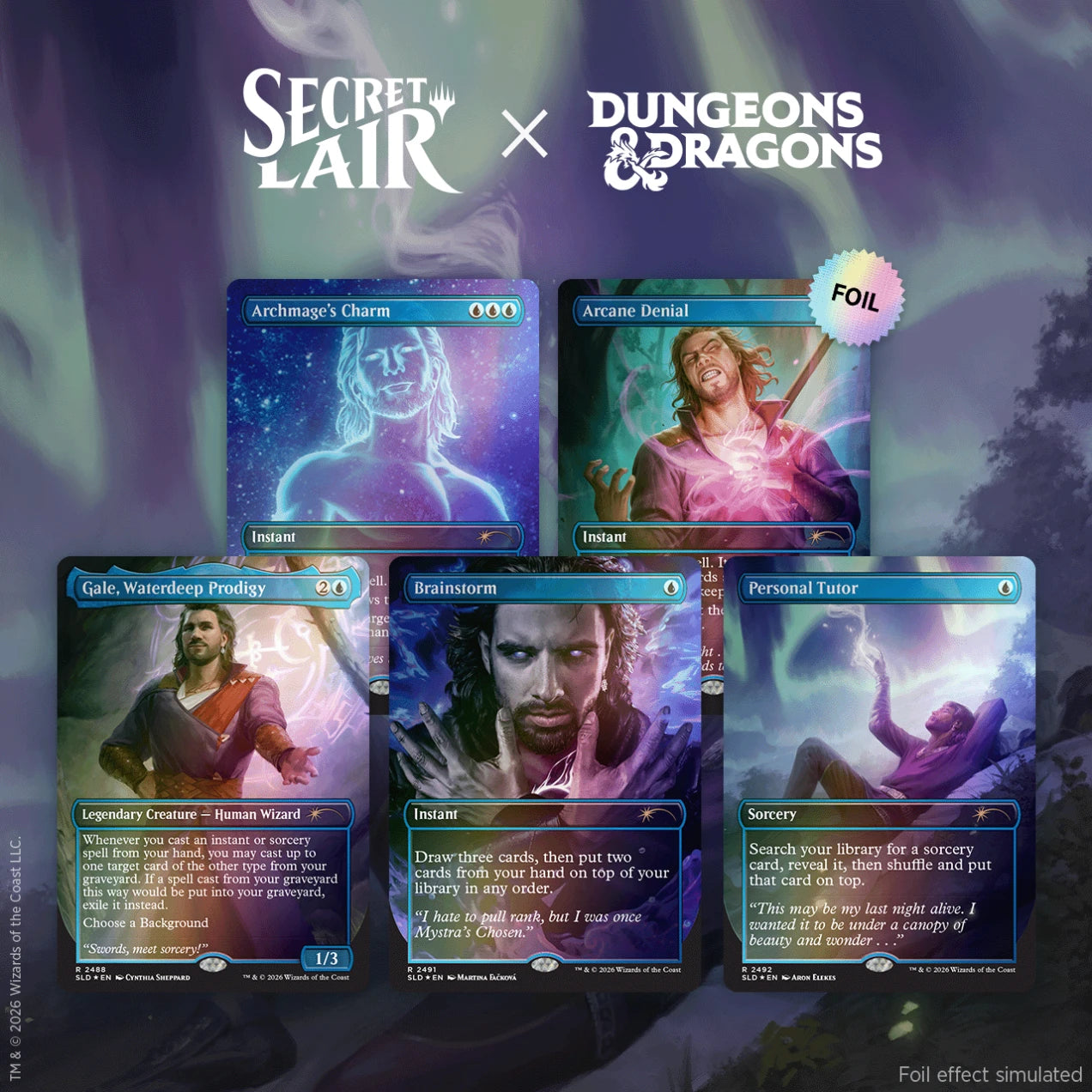 Magic the Gathering: Secret Lair Drop Series - Gale's Ambition - FOIL