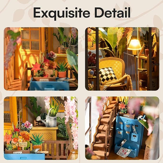 Garden House Rolife Book Nook Kit DIY Miniature