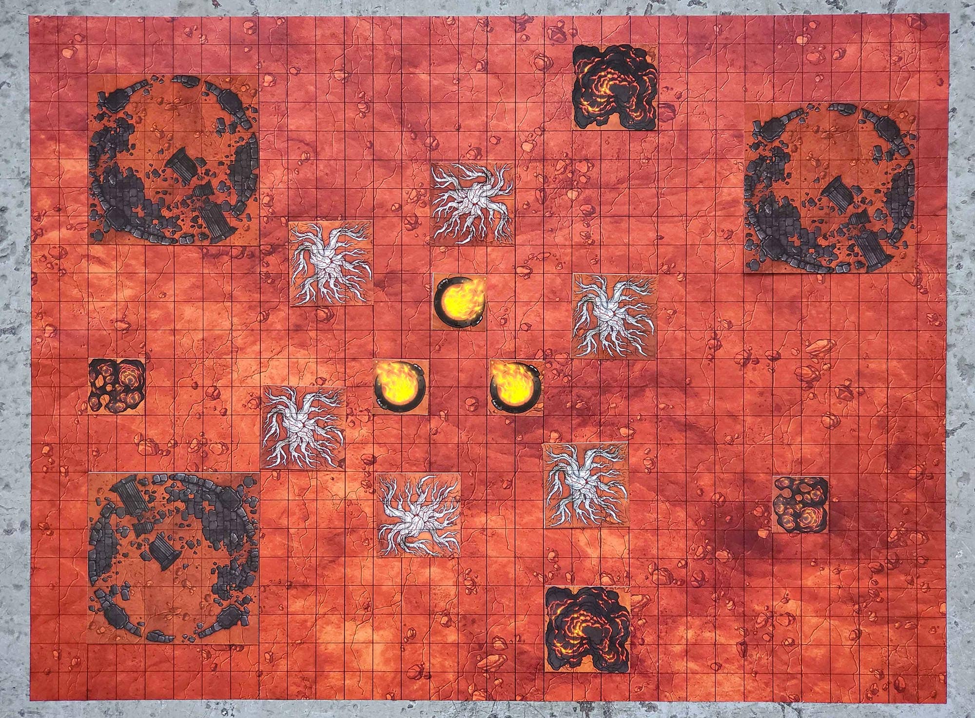 Dungeon Craft - Terreno 2D del libro Hell & High Water para DnD