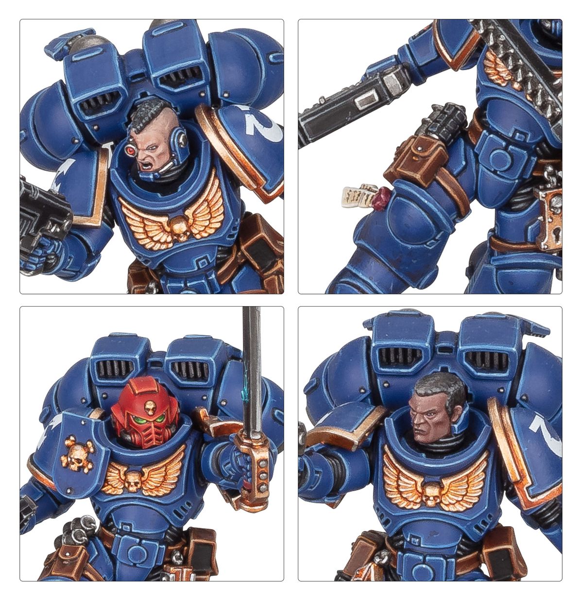 Warhammer 40000 Space Marines Assault Intercessors with Jump Packs