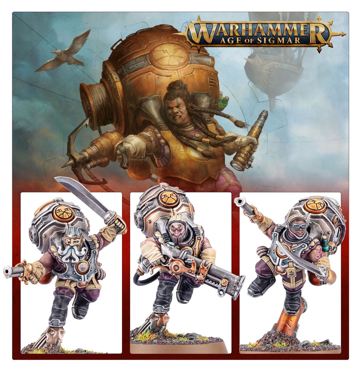 Warhammer Age of Sigmar Kharadron Overlords Vongrim Harpoon Crew