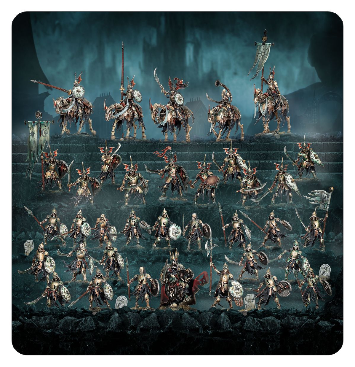 Warhammer Age of Sigmar Spearhead Soulblight Gravelords Deathrattle Tomb Host